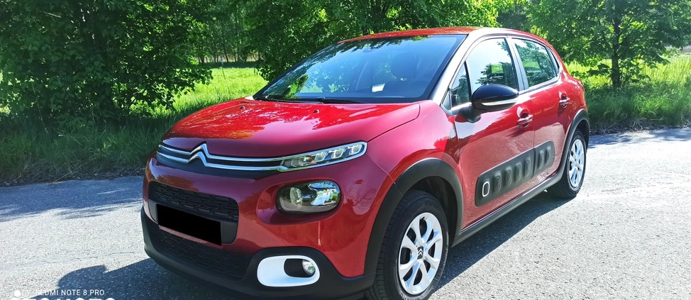 Citroen C3 cena 41900 przebieg: 60000, rok produkcji 2018 z Tarnów małe 497